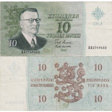 Banknoting Finlandiya 10 Markkaa 1963 Çt.