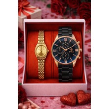 UltraMint Şık Çift Kol Saati Takımı Sevgililer Günü Hediye Seti