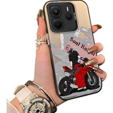 Ucuc Redmi Note 14 4g Uyumlu Silikon Kenar Sert Arka Anti Düşme Kılıfı Yarış Arabası Tarzı