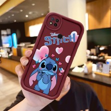 Ucuc Xiaomi Redmi 9C/10A Uyumlu Bordo Silikon Darbeye Dayanıklı Lens Korumalı Stitch Deseni Kılıf