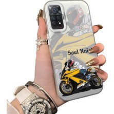 Ucuc Redmi Note 11 Pro 4g Uyumlu Silikon Kenar Sert Arka Anti Düşme Kılıfı Yarış Arabası Tarzı
