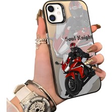 Ucuc iPhone 12 Uyumlu Silikon Kenar Sert Arka Anti Düşme Kılıfı Yarış Arabası Tarzı