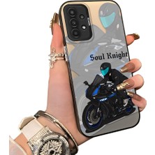 Ucuc Samsung Galaxy A04S Uyumlu Silikon Kenar Sert Arka Anti Düşme Kılıfı Yarış Arabası Tarzı