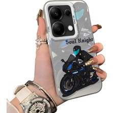 Ucuc Redmi Note 13 Pro 4g Uyumlu Silikon Kenar Sert Arka Anti Düşme Kılıfı Yarış Arabası Tarzı