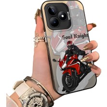 Ucuc Realme Note 50 Uyumlu Silikon Kenar Sert Arka Anti Düşme Kılıfı Yarış Arabası Tarzı