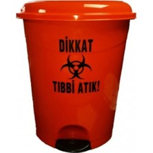 20 Litre Pedallı Tıbbi Atık Çöp Kovası Sağlık ve Hijyen Için