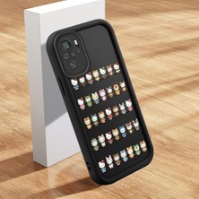 Ucuc Xiaomi Poco M5S Uyumlu Silikon Malzeme Darbeye Dayanıklı Siyah Renkli Kitty Deseni Kılıf