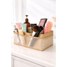 UltraMint Doğal Jüt Makyaj ve Takı Organizeri, Dolap Içi Düzenleyici, Çekmece Düzenleyici