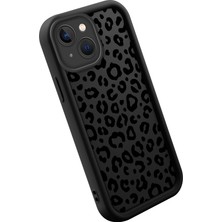 Ucuc iPhone 13 Uyumlu Siyah Silikon Kılıf Darbeye Dayanıklı Lens Koruma Kaliteli Baskı