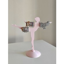 UltraMint Şık Dekoratif Balerin Tasarımlı Takı Standı, Çoklu Düzenleyici, Sert Plastik