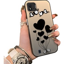 Ucuc Realme C11 2021 Uyumlu Kalp Balon Desenli Korumalı Silikon Telefon Kılıfı Kalp Balon
