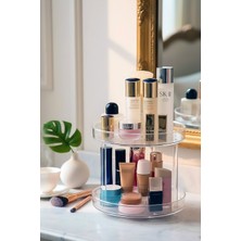UltraMint Çift Katlı 360 Derece Döner Takı ve Makyaj Organizeri Çok Amaçlı Düzenleyici