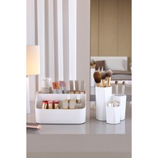 UltraMint Pratik Çok Amaçlı Organizer Seti, Makyaj ve Banyo Düzenleyici, Gri