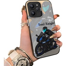 Ucuc Redmi 12 4g Uyumlu Silikon Kenar Sert Arka Anti Düşme Kılıfı Yarış Arabası Tarzı