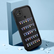 Ucuc Xiaomi Redmi 9C/10A Uyumlu Silikon Malzeme Darbeye Dayanıklı Siyah Renkli Stitch Deseni Kılıf