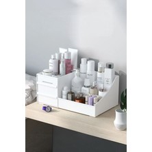 UltraMint 3 Katlı Çok Bölmeli Makyaj ve Takı Organizeri, Ofis ve Kozmetik Kutusu