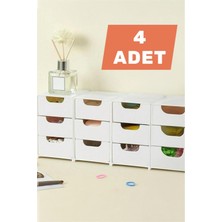 UltraMint Çok Amaçlı Mini Çekmece Organizer Seti, 4'lü, Düzenleyici, Takı ve Hobi Aksesuarları