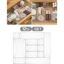 UltraMint 12 Parça Vıp Modüler Kozmetik ve Takı Organizer, Çekmeceli Düzenleyici