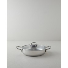 English Home Glow Çelik Sığ Tencere 26x6 cm Silver