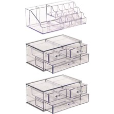 UltraMint Çok Katlı Akrilik Makyaj Düzenleyici, 6 Çekmeceli, Şık ve Pratik Organizer