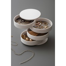 UltraMint 4 Katlı Döner Takı Organizeri, Şık ve Pratik Takı Düzenleyici