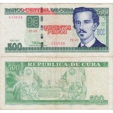 Banknoting Küba 500 Peso 2022 Çok Temiz.