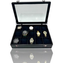 UltraMint Diji 15'li Saat Kutusu Timsah Desenli Lacivert Eşsiz Saklama Çözümü