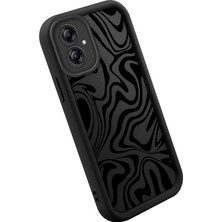 Ucuc Samsung Galaxy A04E Uyumlu Siyah Silikon Kılıf Darbeye Dayanıklı Lens Koruma Kaliteli Baskı