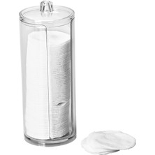 UltraMint Kapaklı Disk Pamuk Organizer, Temizlik ve Makyaj Düzenleyici