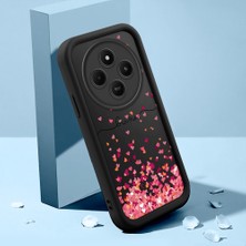Ucuc Xiaomi Poco C75 5g Uyumlu Silikon Malzeme Darbeye Dayanıklı Siyah Renkli Kalp Deseni Kılıf