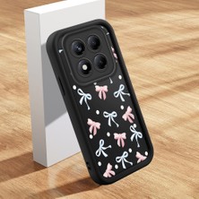 Ucuc Xiaomi Redmi Note 14 Pro 4g Uyumlu Silikon Malzeme Darbeye Dayanıklı Siyah Renkli Kötüğ Deseni Kılıf
