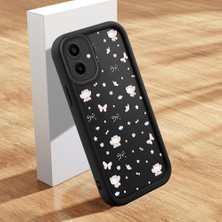 Ucuc Samsung Galaxy A06 Uyumlu Silikon Malzeme Darbeye Dayanıklı Siyah Renkli Kötüğ Deseni Kılıf