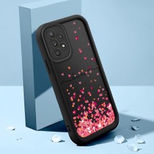 Ucuc Samsung Galaxy A52/A52S 5g Uyumlu Silikon Malzeme Darbeye Dayanıklı Siyah Renkli Kalp Deseni Kılıf