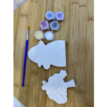 El Yapımı Ev & Ağaç & Çit Temalı Taş Boyama Seti – Çocuklar ve Yetişkinler Için Yaratıcı Hobi Seti