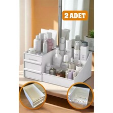 UltraMint 2'li Petite Mini Çekmeceli Kozmetik ve Ofis Düzenleyici Stand
