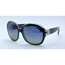 Mıcheall Kors Mk 6004 59 3001 Kauaı Polarize Siyah Şeffaf Mavı  Kelebek Mavı Grı Kadın Güneş Gözlüğü