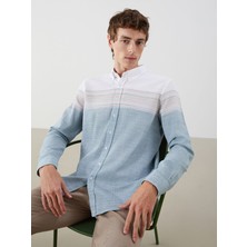 Lc Waikiki Yeni Sezon Regular Fit Uzun Kollu Armürlü Erkek Gömlek