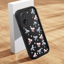 Ucuc Xiaomi Redmi K60 Ultra Uyumlu Silikon Malzeme Darbeye Dayanıklı Siyah Renkli Kötüğ Deseni Kılıf