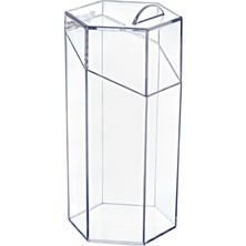 UltraMint Büyük Boy Kapaklı Fırçalık, Şık ve Pratik Makyaj Aksesuarı