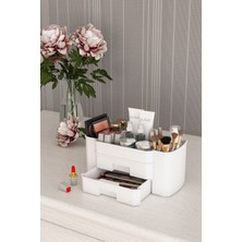 UltraMint Şık ve Fonksiyonel 2 Çekmeceli Kozmetik ve Makyaj Düzenleme Kutusu