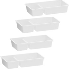 UltraMint 4'lü Çekmece Içi Düzenleyici Set, Plastik Takı ve Makyaj Organizer