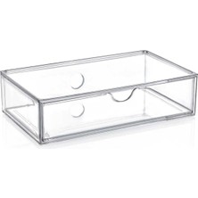 UltraMint Şeffaf Büyük Boy Makyaj Takı Çekmece Kutusu, Düzenli Saklama Sağlar