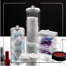 UltraMint 3'lü Makyaj ve Banyo Organizer Seti, Pamuk Kutusu, KRC-011