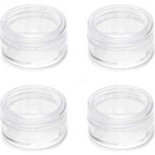 UltraMint Mini Şeffaf Saklama Kutusu Seti, 4 Adet, 2,5 Cm, Takı ve Küçük Eşyalar Için