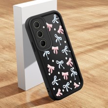 Ucuc Samsung Galaxy A35 Uyumlu Silikon Malzeme Darbeye Dayanıklı Siyah Renkli Kötüğ Deseni Kılıf