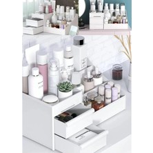 UltraMint Çekmeceli Çok Katlı Kozmetik Organizer, Parfüm, Makyaj ve Oje Düzenleyici