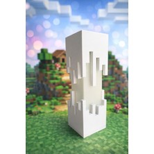 Bee3D Pixel Blok Tasarımlı 3D Masa Lambası – Fotolüminesans Işıklı Dekor Fener