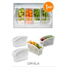 UltraMint Şeffaf Çok Amaçlı Meyve ve Sebze Saklama Organizeri