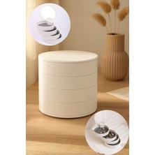 UltraMint Çok Bölmeli Dönen Takı Kutusu, Şık ve Pratik Depolama Çözümü