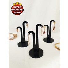 UltraMint 3'lü Küpe ve Takı Organizer Seti, Pleksi Tezgah ve Çekim Standı